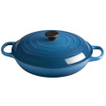 12 Inch Cast Iron Enamel Shallow Casserole With Bakelite Knob